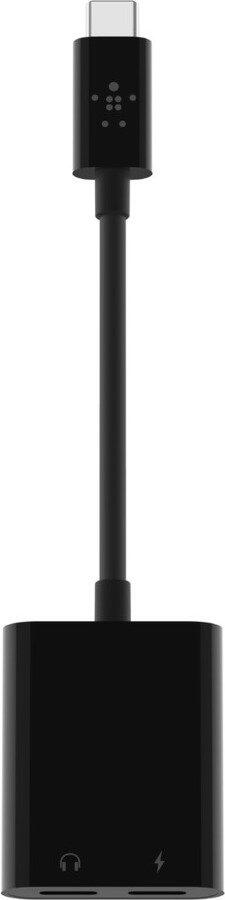 Belkin ROCKSTAR™ USB-C Audio- und Ladeadapter, schwarz Belkin ROCKSTAR™ USB-C Audio- und Ladeadapter, schwarz